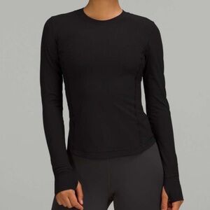 Lululemon Ventilated Mesh-Back Running Long Sleeve Shirt